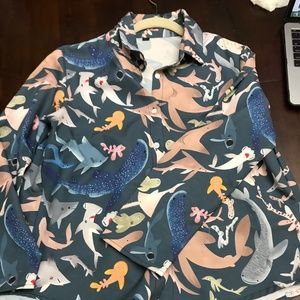 Shark print blouse